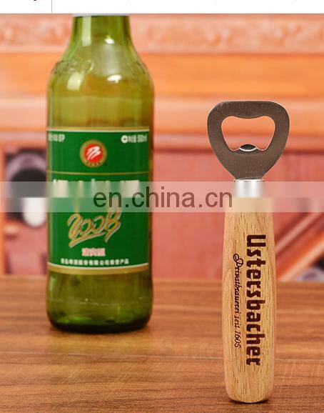 New Products Stainless Safety Can Opener with Wooden Handle