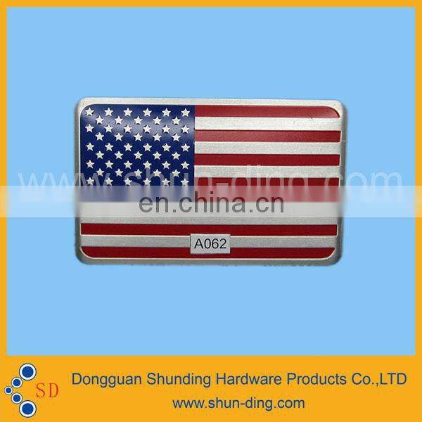 Metal State country flag badge for election campaign