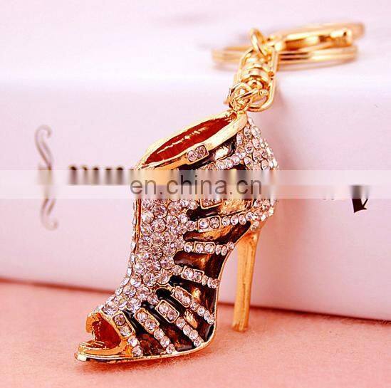 Bag charms Accessory High Heel Shoe Rhinestone Keychain