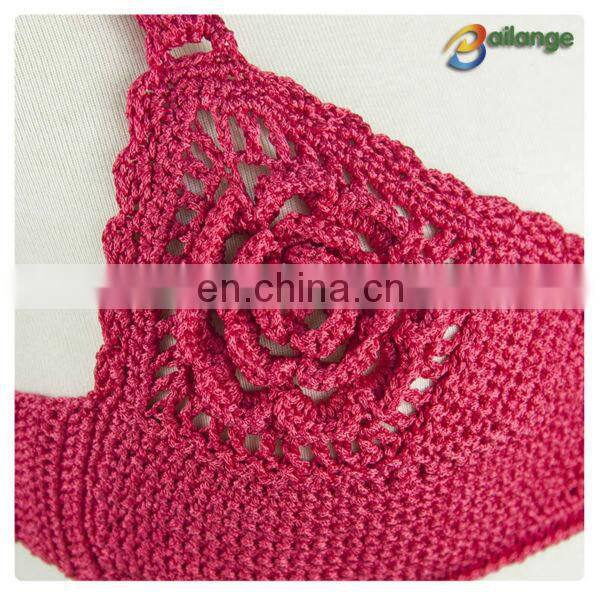 Bailange 2016 Newest unique crochet bra Women bra Sports bra unlined bikini swimwear