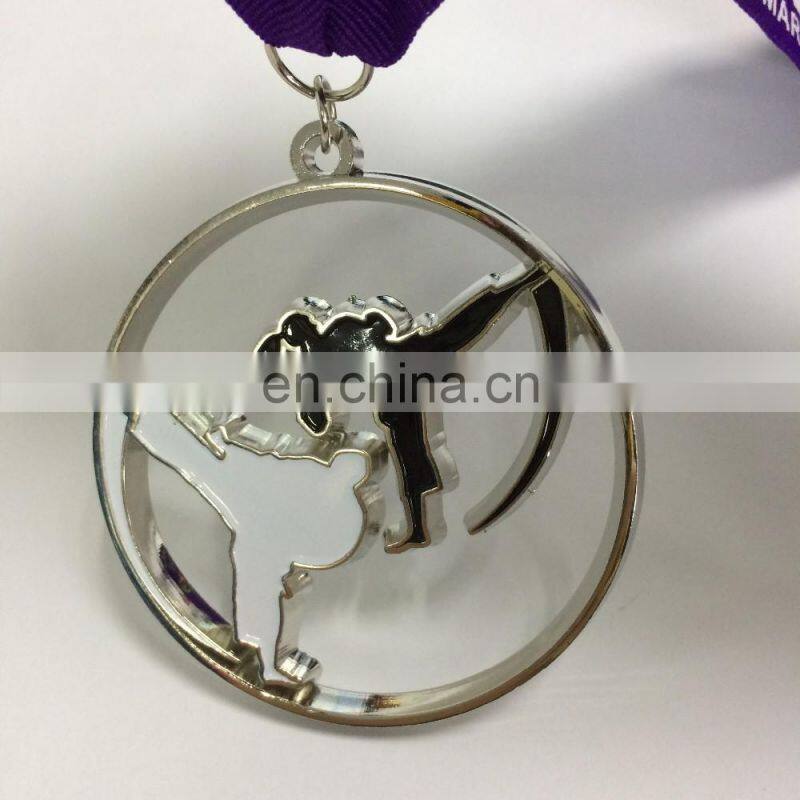 Hollowed-out energetic medal custom zinc cast sport medal as the souvenir