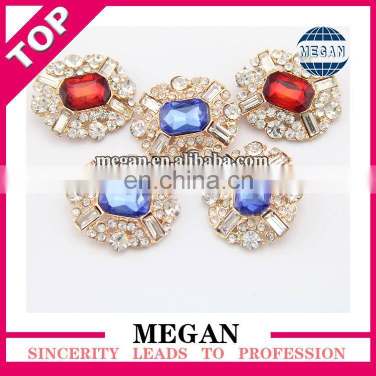 Long shape pearl rhinestone button for fashion coats