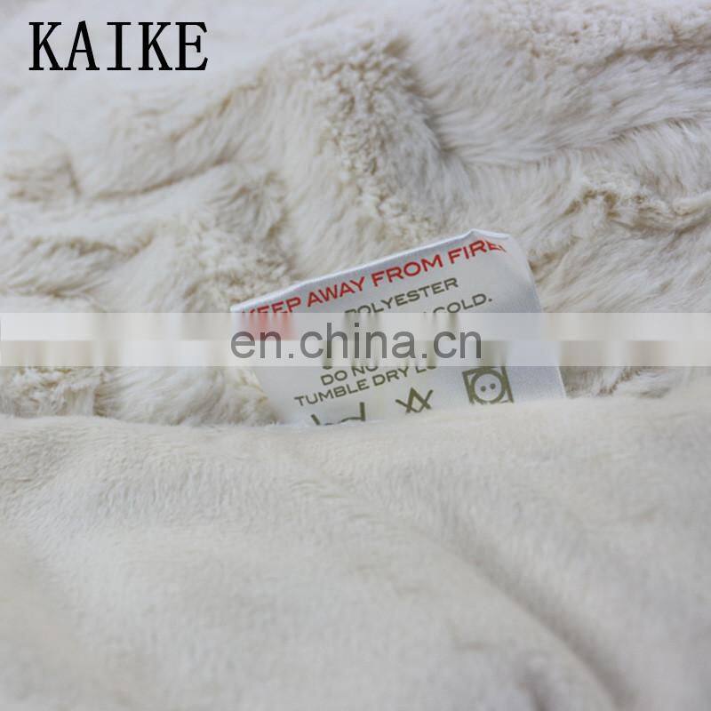 Warm super soft custom print muslin fleece baby velvet blanket 100% polyester