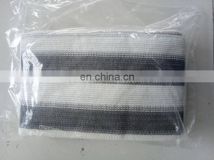 virgin material hdpe white and yellow striped privacy screen net/balcony net