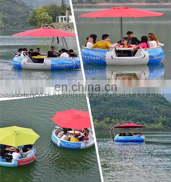 Leisure bbq donut boat price/electric water donut boat