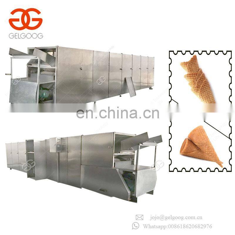 High Effciency Automatic Sugar Cone Rolling Production Line Ice Cream Cone Maker Machine