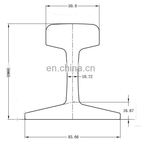 hot sale light track rail 22-30kg/m,non-secondary rail tracks for sale