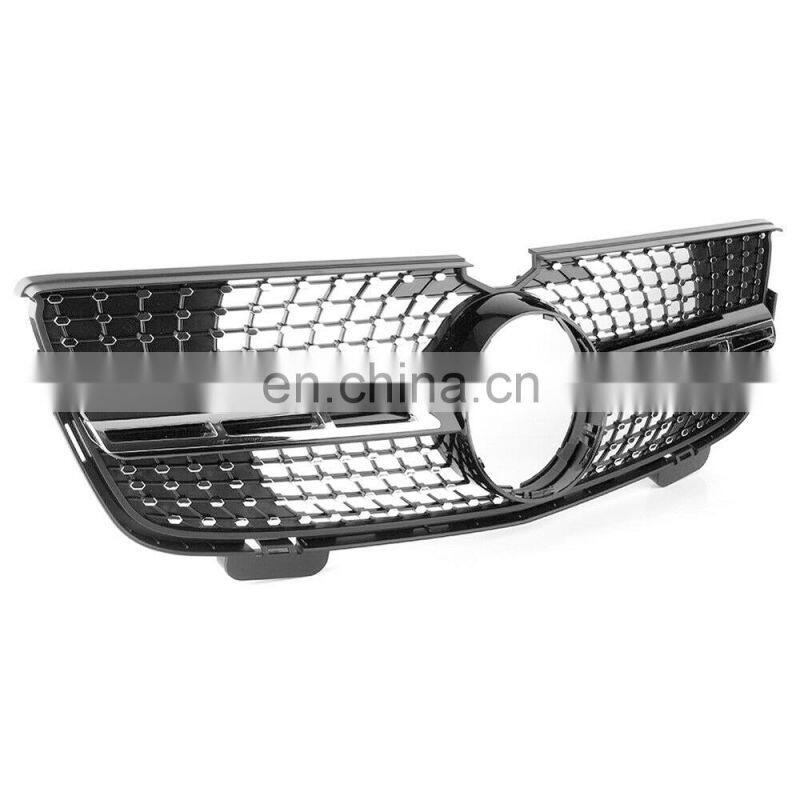 Front Diamonds Grill Grille black Fit for Mercedes Benz X164 GL-Class 06-12 ABS