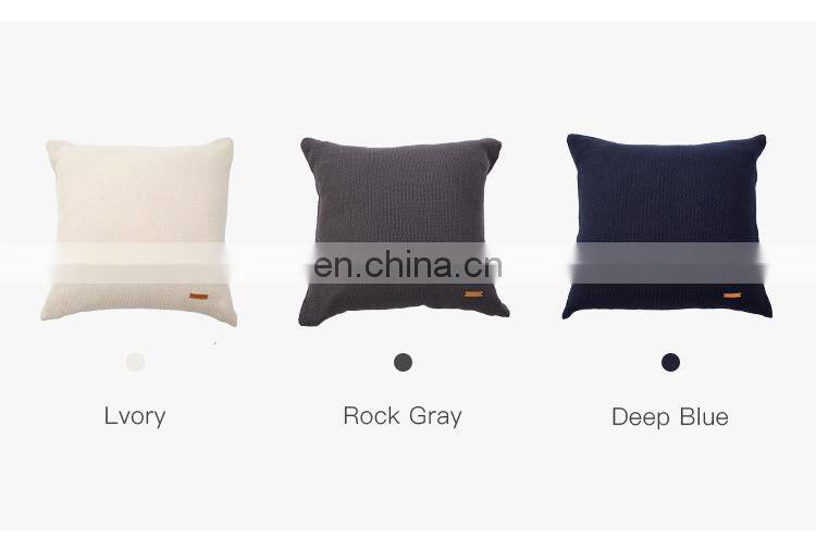 RAWHOUSE white black gray blue Knitted Pillow Case Cushion Cover with tassels