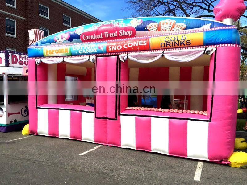 Outdoor Portable Carnival Treat Shop Customized Inflatable Fun Food Booth For Sale