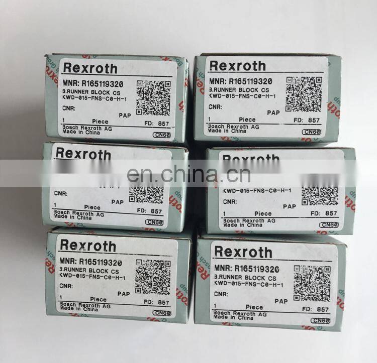 Original Rexroth R165111420 linear guide blocks R165111420 linear bearing