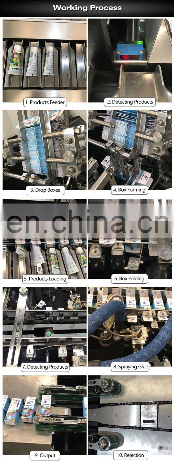 paper box packaging machine hot glue sealing machine