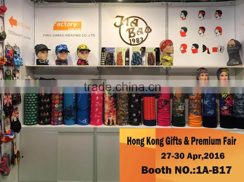 Fluorescent yellow with Black Custom Logo Bandana