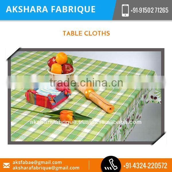 Wide Range of Designer Cotton Table Cloth for High Sale at Good Payment