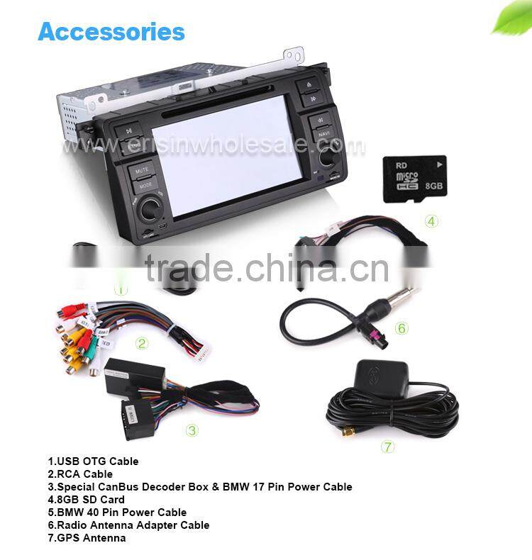 Erisin ES7246C MTK 7 inch Car Stereo USB GPS Radio Bluetooth for E46 M3