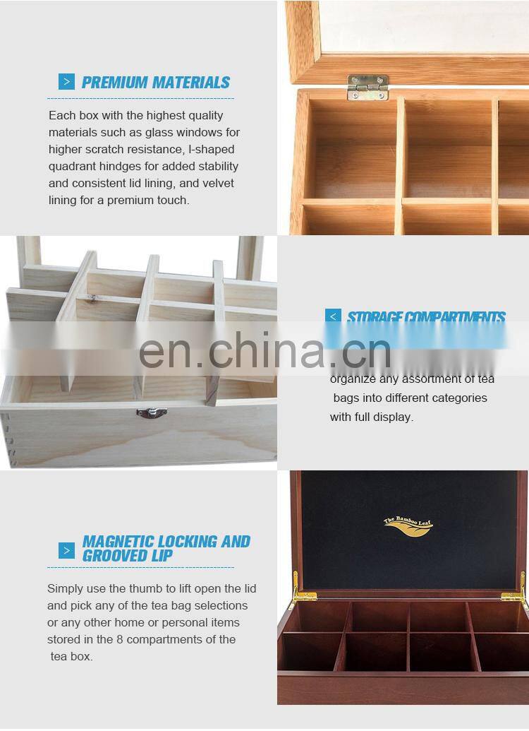 Hot sale Customized unfinished hinge lid acrylic lid wooden box