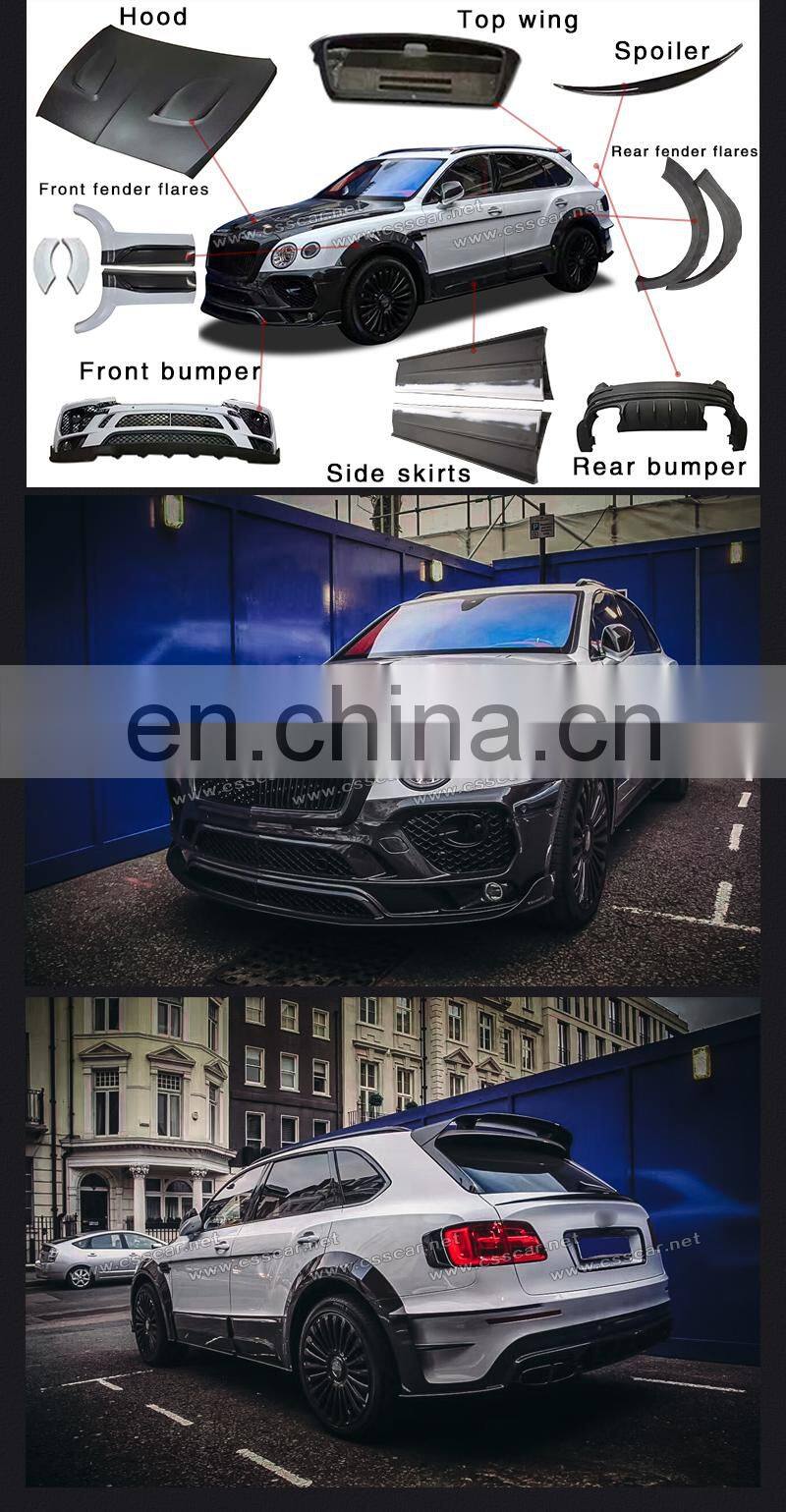 Suitable For Bentley Bentayga MS Style Rear Front Bumper Side Skirt Grill Front Lip Body Kits