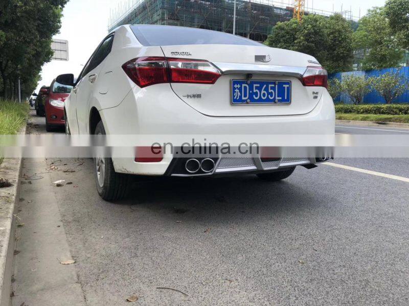 Rear Diffuser Exhaust Tip Rear Bumper Lip For Toyota Corolla 2014-2018