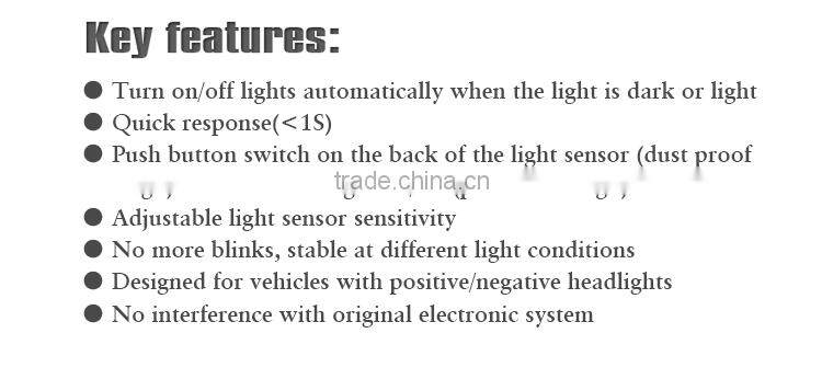 Car coming home automatic sensor for automatic headlights and car lamps