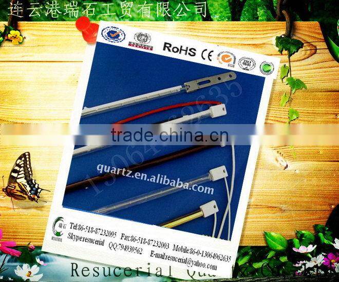 Gold fast medium wave infrared quartz heat lamp with CE Certificate