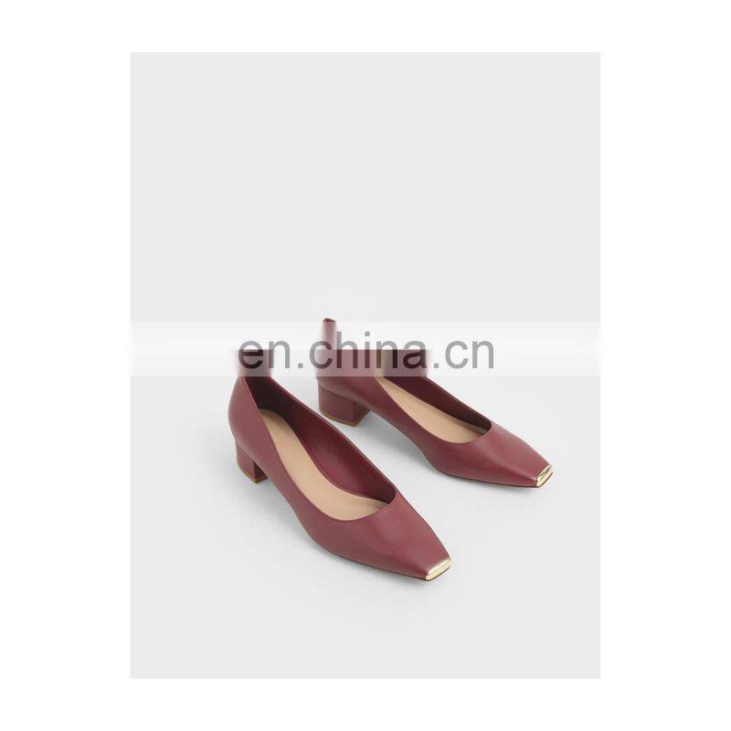 Ladies latest fashion cheap price and beautiful design block heels pumps sandals shoes