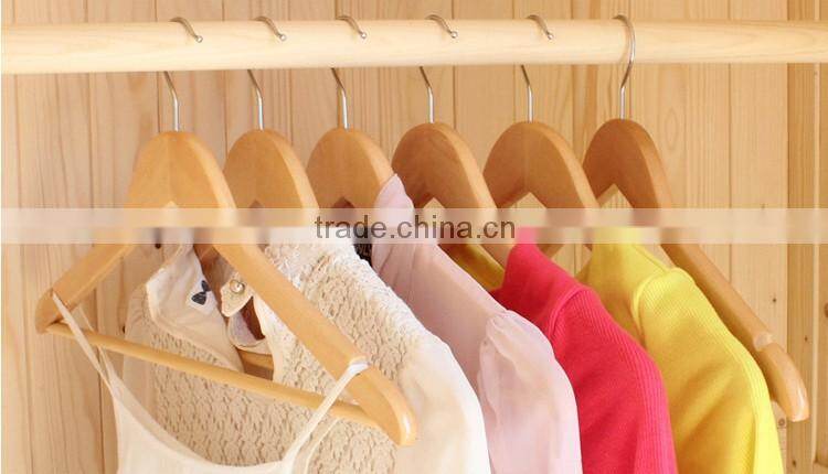 Good quality cloth garment top shirt wooden clothes hanger