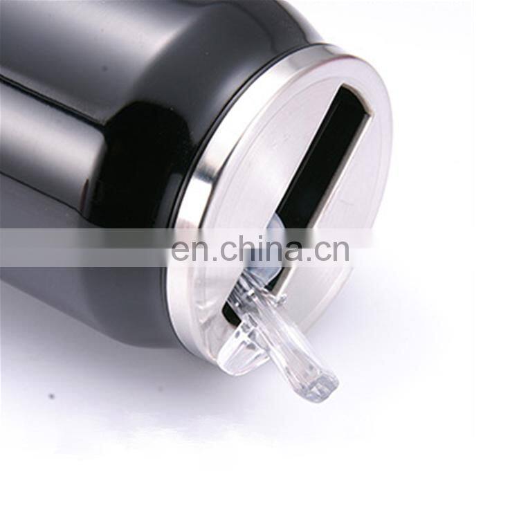 Custom Logo 500ML Stainless Steel Cola Can Shape Travel Cup with Straw Lid