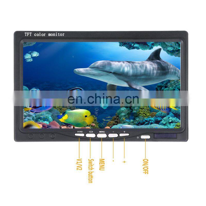 30M 1000TVL Fish Finder Underwater Fish Finder with 7.0 Inch Display Professional Fishing Camera 15 Infrared Bulbs 15 White LEDs