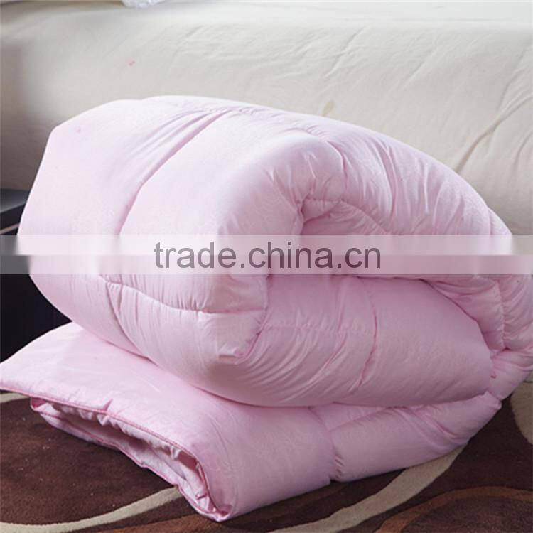 Hotel cheapest polycotton microfiber quilt set white , pink , colorful home , hotel quilt cover set comforter set