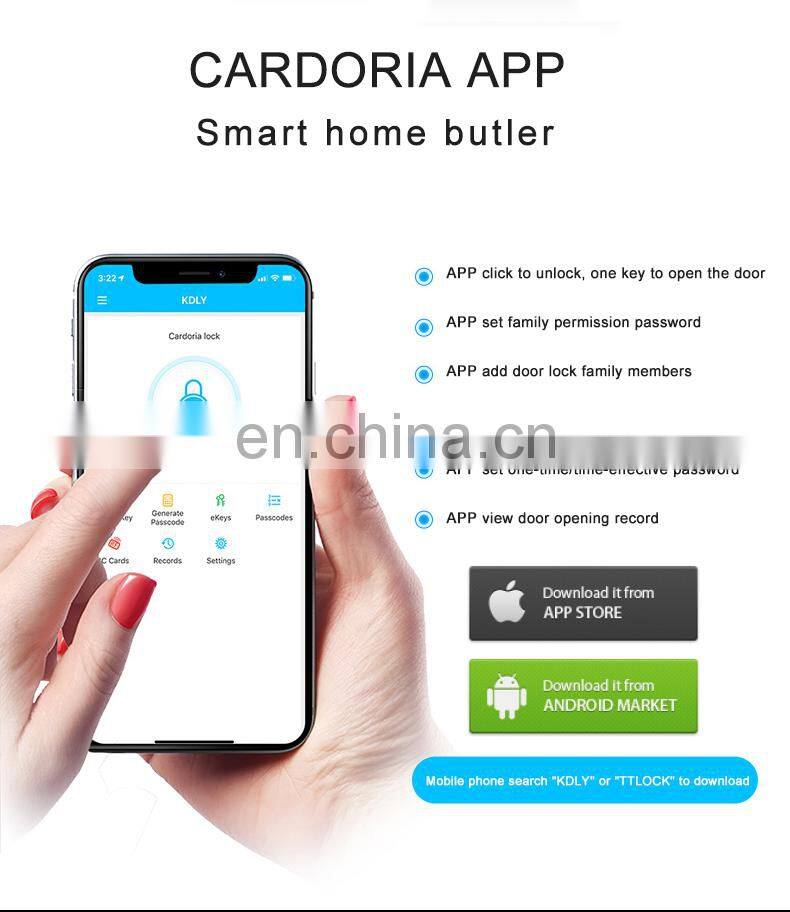 Ttlock App BLE Hotel apartment password lock smart card lock hotel rental room electronic lock