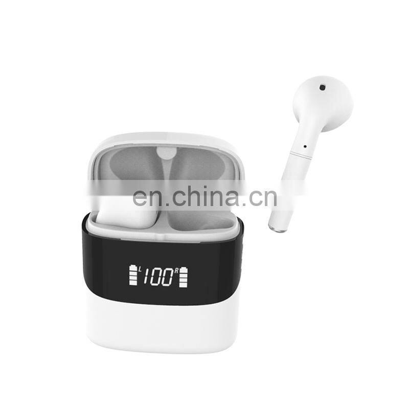 Private model P23 TWS 5.0 touch control handsfree power display tws wireless earphones macaron