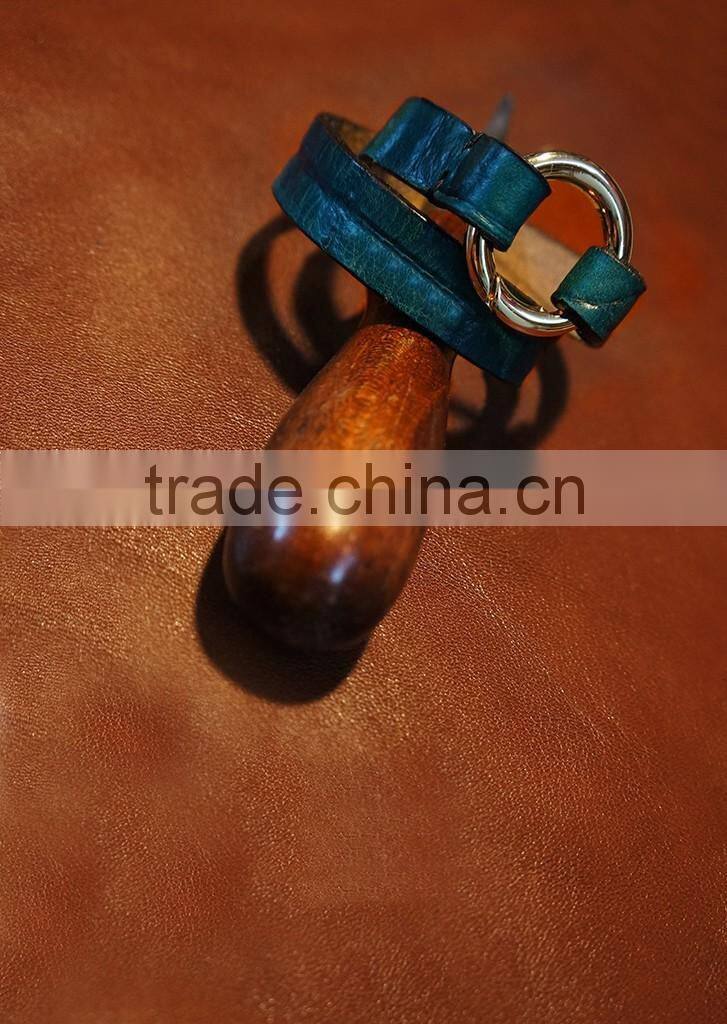 Personality High Feshion Genuine Leather Crocodile Parttern Crack Vintage Retro Style Hand Make Bracelet for mens