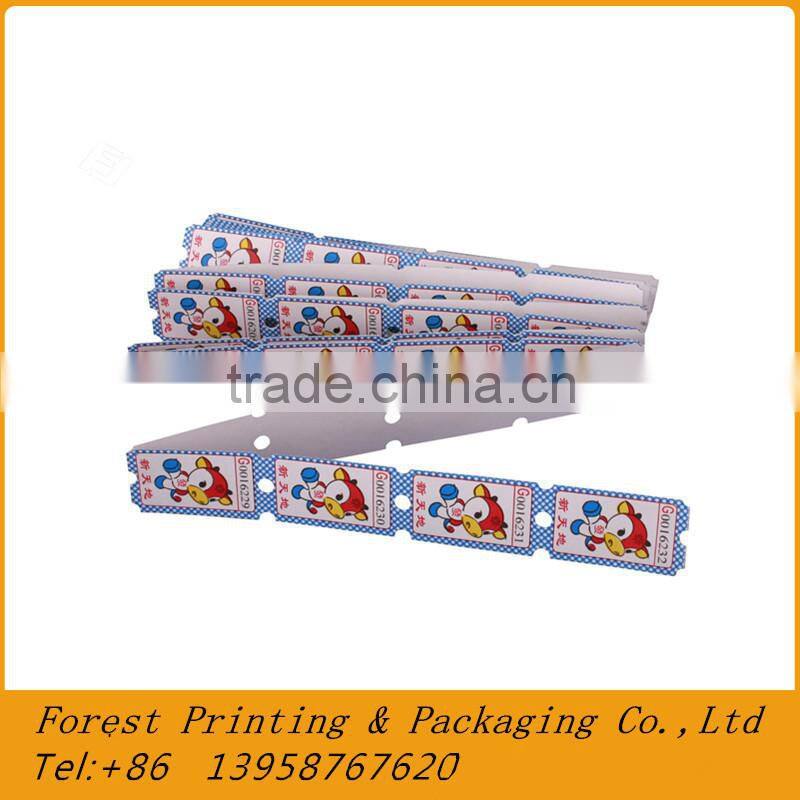 Lottery Game Ticket, Raffle Ticket, Serial Numbering Tickets