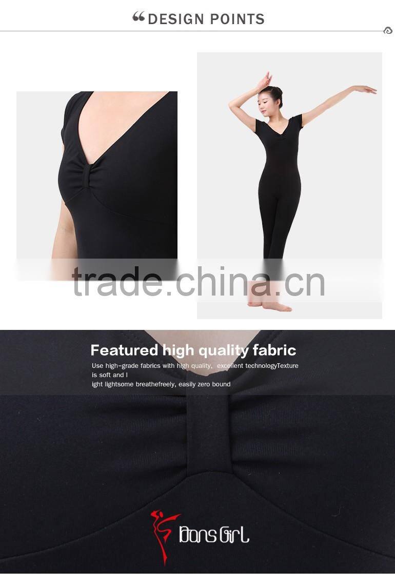 Ballet Short Sleeve Leotards, Latin Panty Spandex Unitards Dance