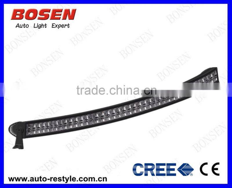bowed curved 240W cree strob LED Light Bar off road heavy duty, indoor, factory,suv military,agriculture,marine,mining light