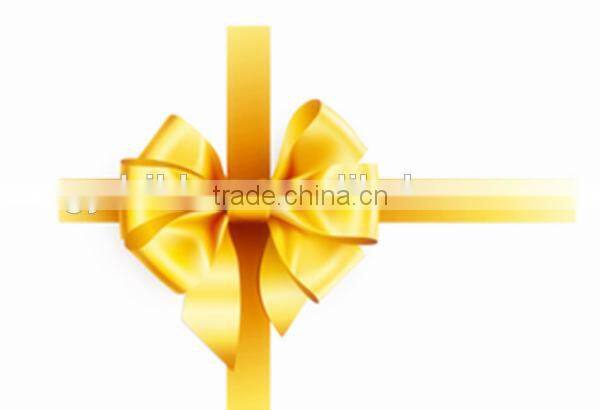 China supplier polyester pre tie/satin ribbon bow with wire twist