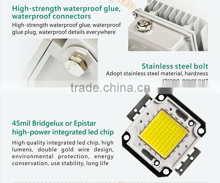 White Cover Outdoor 30W RGB LED Floodlight