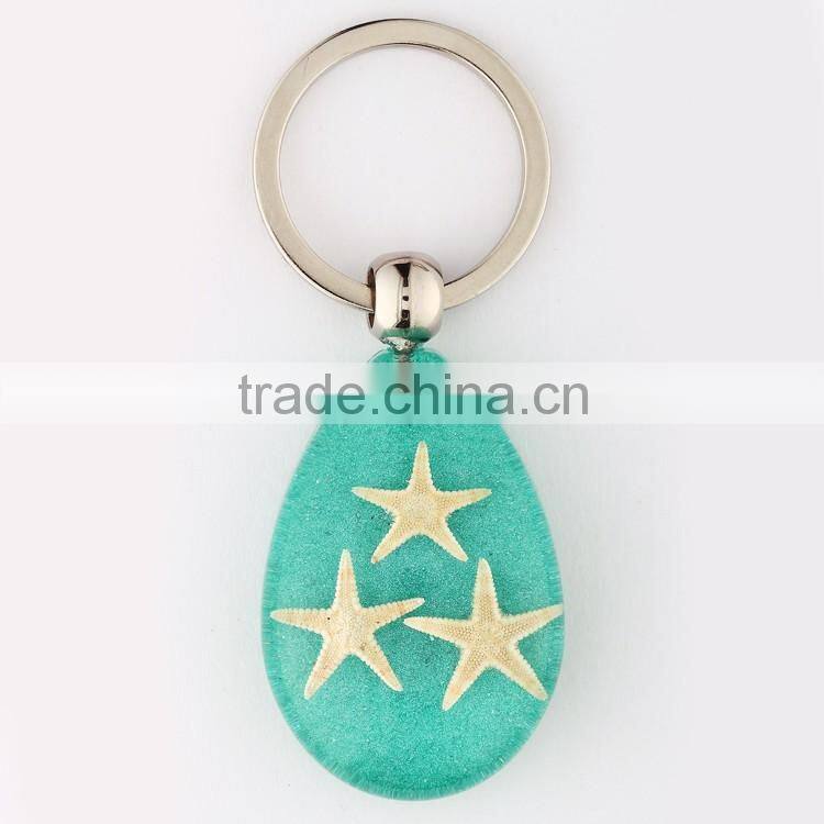 2016 New lovely keychain with real starfish