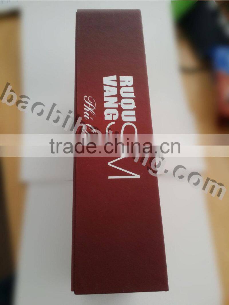Luxury Wine Gift Carton Box / Vietnamese Sim Wine