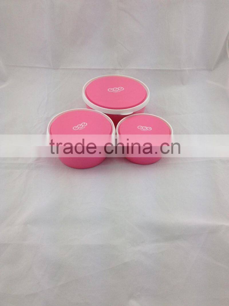 Microwave food container, 3pcs plastic fresh box,