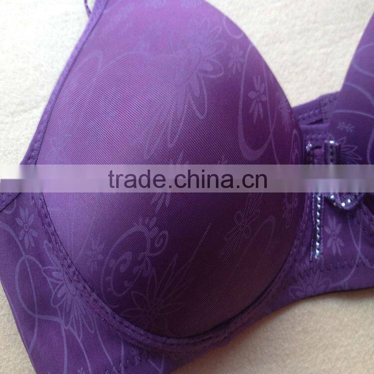 0.89USD 36-42C Cup High Quality Adjustable Fashional Ladies Sexy Bra Without Rim Inside, Fat Women Push Up Sexy Bra(gdwx201)