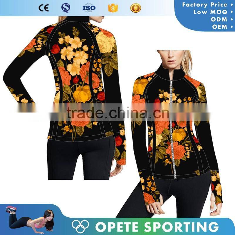 OEM ODM FACTORY 2016 high quality Wholesale unisex sports zipper hoodies polyester spandex hoodie gym jackets