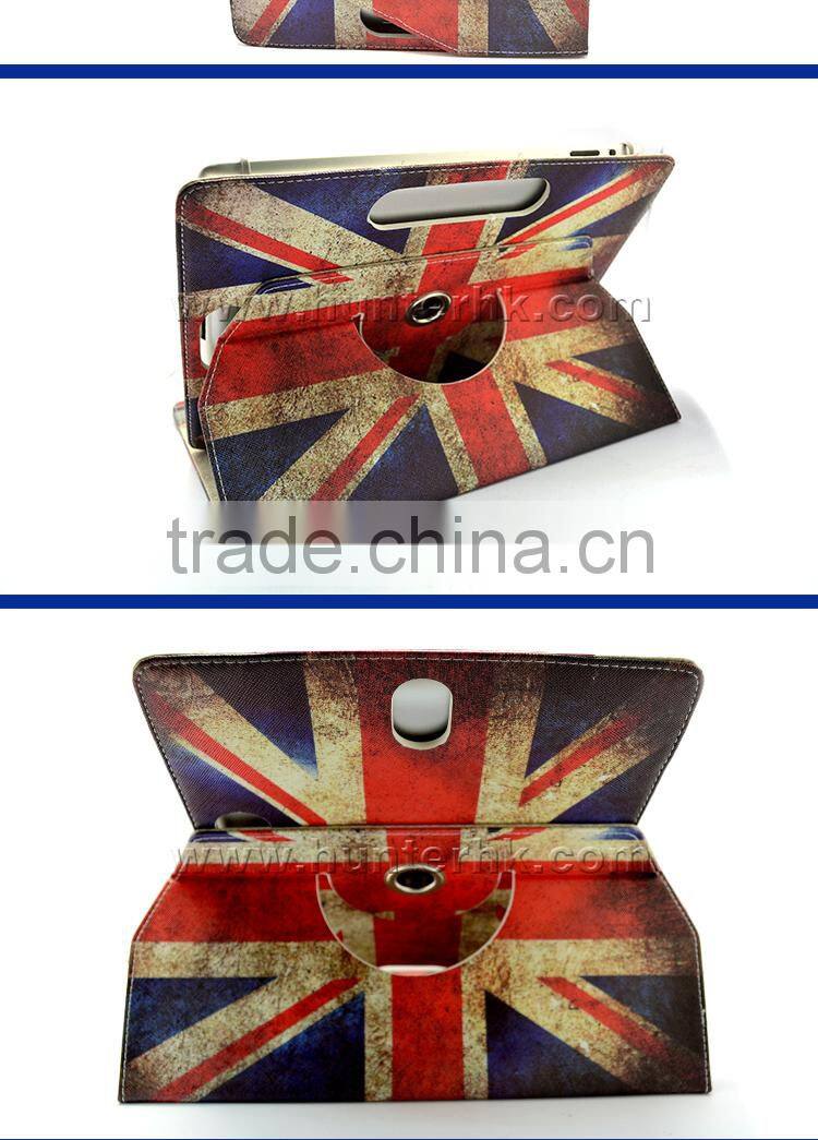 Printed Union Jack Universal Rotating Tablet Case