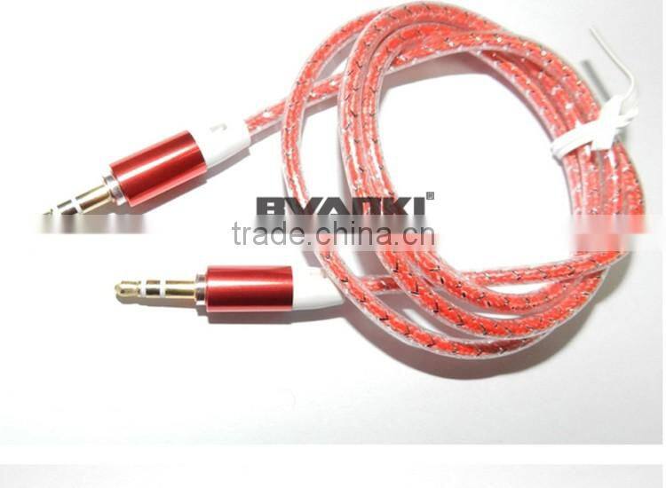 2016 top selling products in alibaba AUX Cable, 1m 3.5mm Male Mini Plug Stereo Audio Cable for iphone 6s phone unlocked