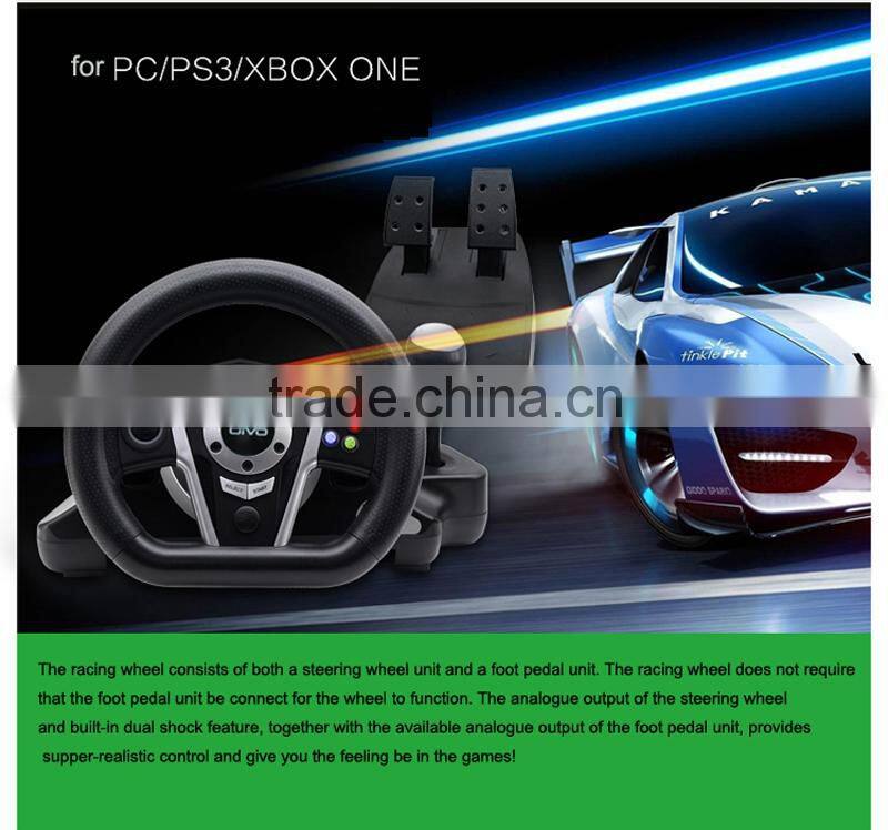 Wholesale racing wheel with vibration, vibration racing wheel, racing wheel for xbox one