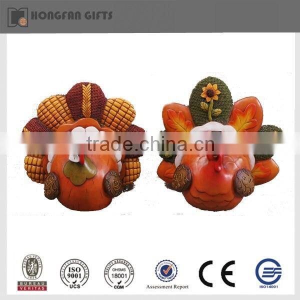 2015 hot sell light resin thanksgiving decoration