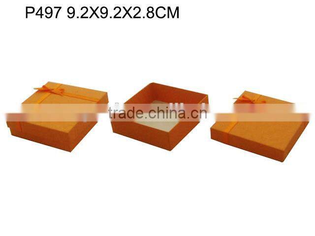 Custom Fancy Art Paper Gift Packaging Box with Bowknot Manufactures P511