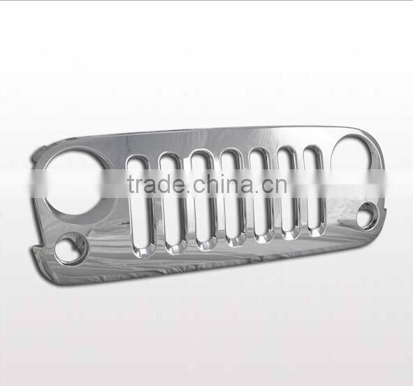car chrome front grille for Jeep Wrangler Sahara(07-13)