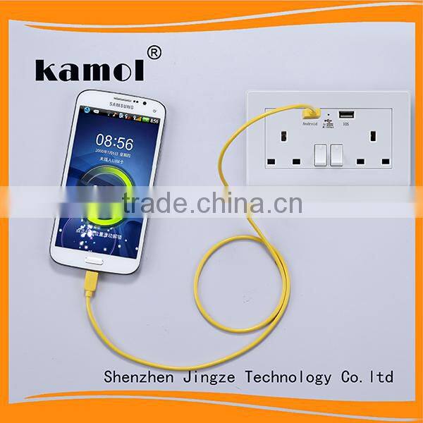 uk wall socket usb oem white color