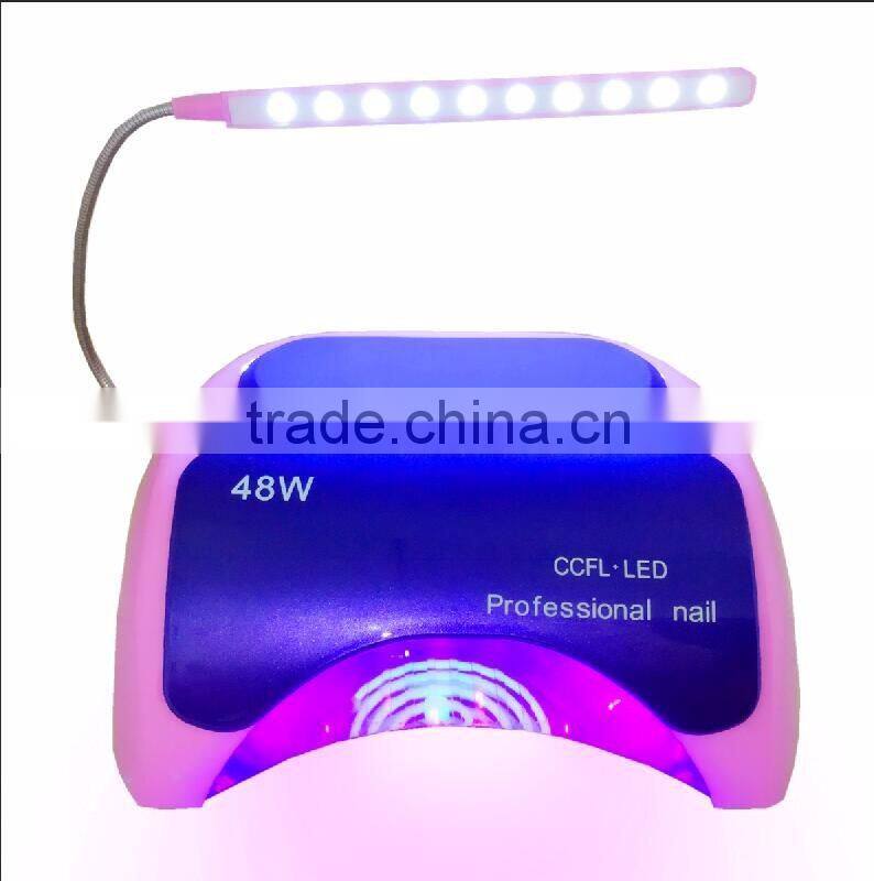 48W Sensor Portable LED UV Nail lamp LED Nail Dryer CCFL LED light Nail dryer